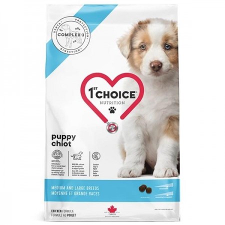1st Choice Puppy Medium & Large КУРКА корм для цуценят середніх і великих порід 12 кг (11209)